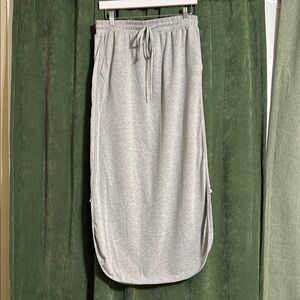 Three Bird Nest Gray Cotton Skirt